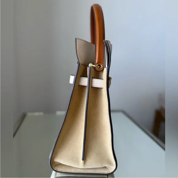 Like new Tory Burch Lee Radziwill Double
Bag Satchel New Cream $1,320 - Picture 6 of 9